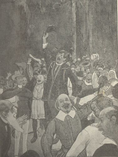 Three rousing cheers, led by Hamlet, had been given
