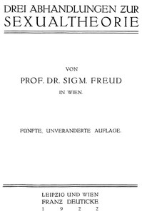 Cover image for Drei Abhandlungen zur Sexualtheorie