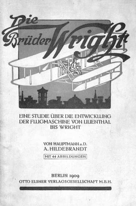 Illustration: Titelblatt des Buches 'Die Brüder Wright