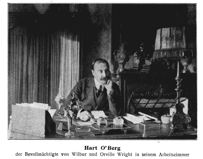 Hart O'Berg: Der Bevollm&auml;chtigte von Wilbur und Orville Wright in seinem Arbeitszimmer