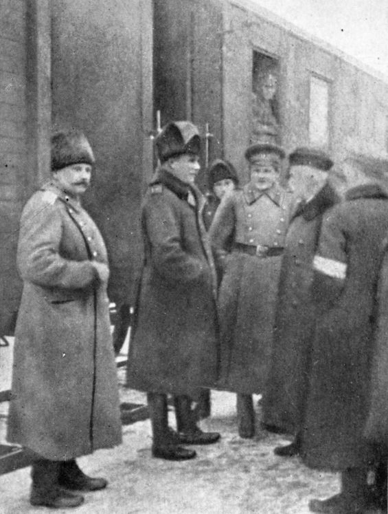 A Conference Outside Col. Ward's Headquarters Wagon