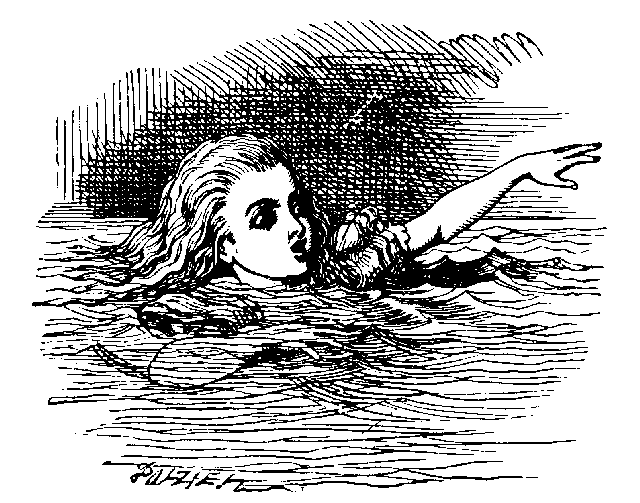 Alice in pool of tears