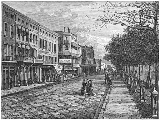 De Kanaalstraat te Nieuw-Orleans.