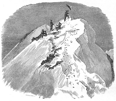 De top van den Mont-Cervin.