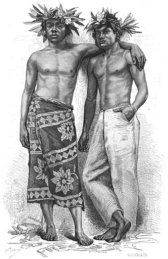 Inboorlingen van Tahiti.