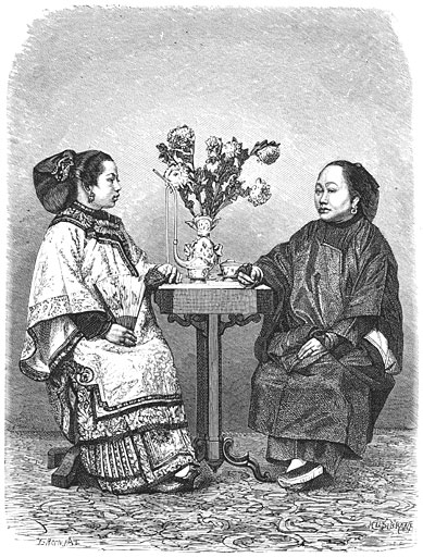 Chineesche vrouwen te San-Francisco.