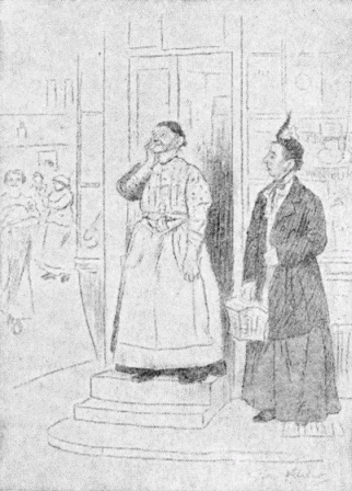 MRS. GREEN TO MRS. JONES (who is gazing at an
aeroplane)