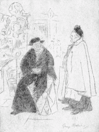 STOUT LADY (discussing the best thing to do in
an air-raid)
