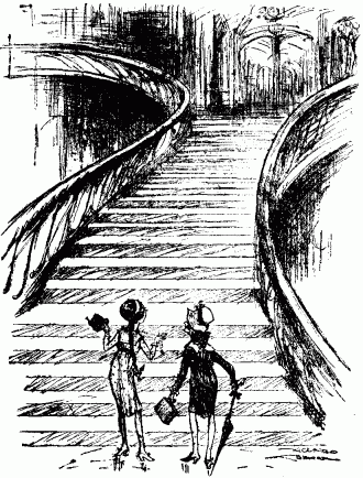 LATEST ADDITION TO MINISTRY STAFF: "What's
the tea-time here?"
CICERONE: "Usual--three to five-thirty."