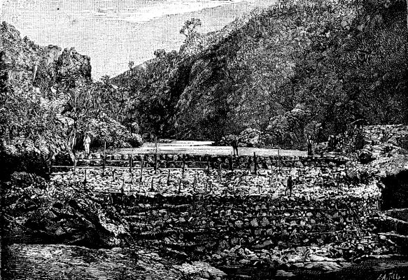  FIG. 1.&mdash;DAM ON THE RIBEIRAO INFERNO AT PORTATO DE FERRO.