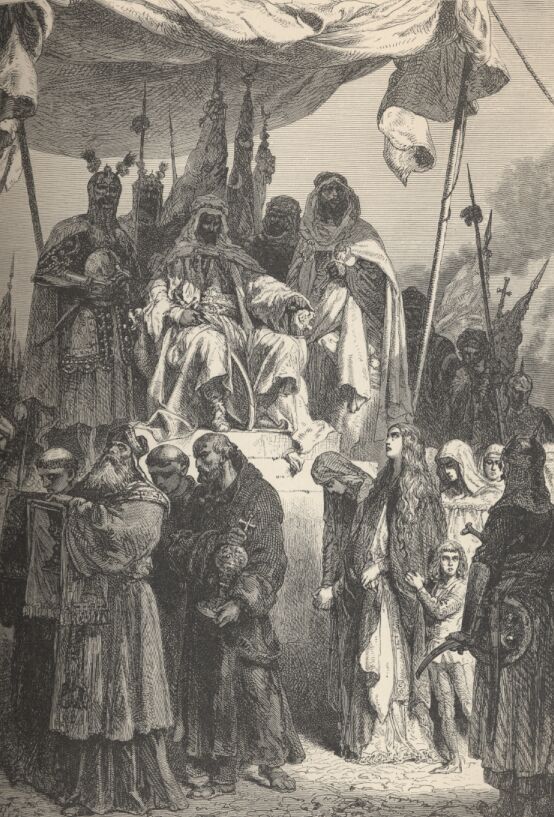 The Christians of the Holy City Defiling Before Saladin.— —28