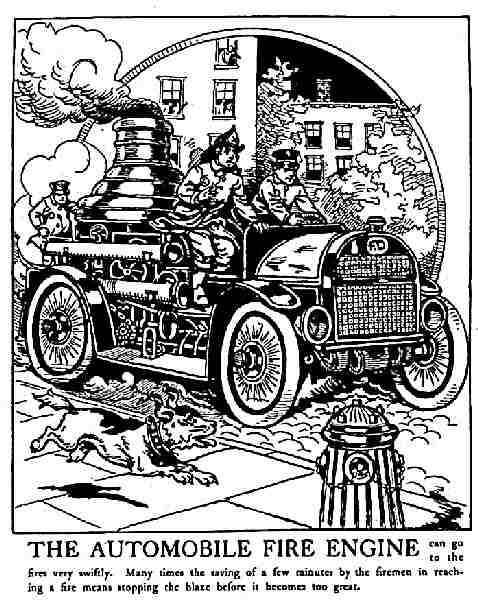 Illustration: The Automobile Fire Engine.