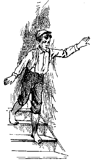 [Illustration: "<i>He opened the door softly, and went down stairs</i>."]
