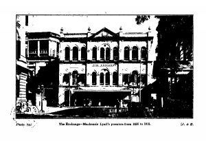 The Exchange&mdash;Mackenzie Lyall's premises from 1888 to 1918. 