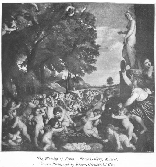 The Worship of Venus. Prado Gallery, Madrid. From a Photograph by Braun, Cl&eacute;ment, & Cie.