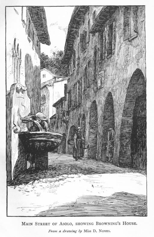 MAIN STREET OF ASOLO, SHOWING BROWNING'S HOUSE