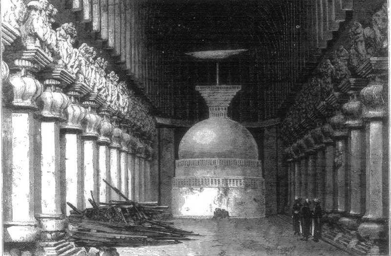 INTERIOR OF THE GREAT SHA&Icirc;TYA OF KARLI.