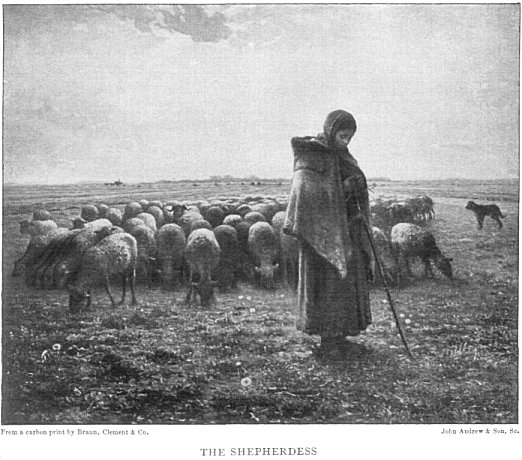 From a carbon print by Braun, Clément & Co. John Andrew & Son, Sc. THE SHEPHERDESS