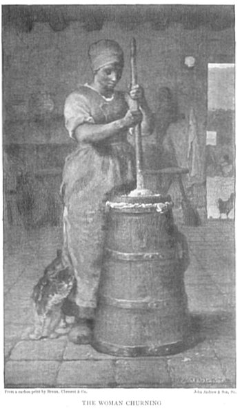 From a carbon print by Braun, Clément & Co. John Andrew & Son, Sc. THE WOMAN CHURNING