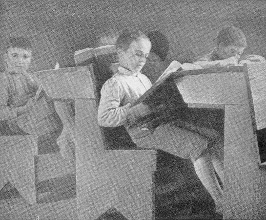 BILL WILSH IN THE SCHOOL. (Courtesy of Doubleday, Page
& Co.)