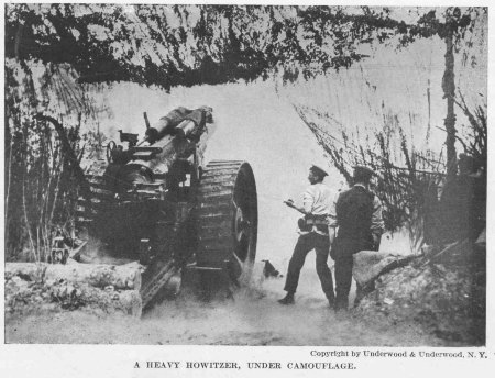 A Heavy Howitzer, Under Camouflage.