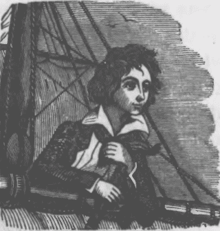 Volney Beckner at sea.