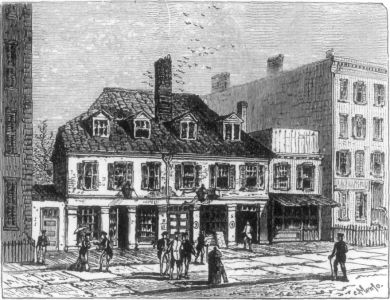 Coffee-House opposite Bowling Green, Head-Quarters of the Sons of Liberty