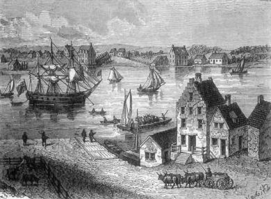 Ferry-House on East River, 1746, from an Old Print