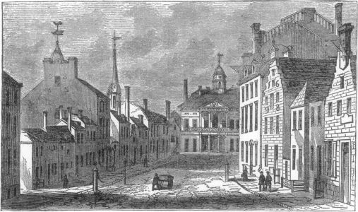 View of Federal Hall and Part of Broad Street, 1796
