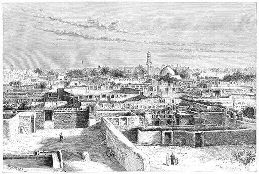 Panorama van Bagdad.