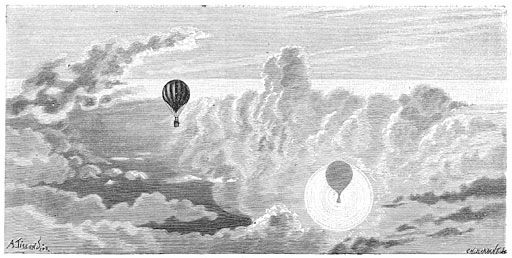 Werking van het licht, waargenomen op den 19 Februari 1873.