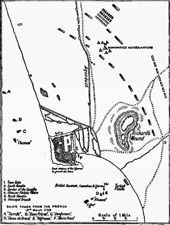 PLAN OF THE SIEGE OF ACRE, from a contemporary sketch