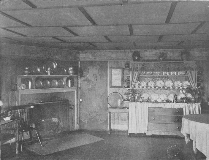 Dining-room in "Pennyroyal" (in Mrs. Boudinot Keith's
 Cottage, Onteora)