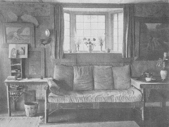 RUSTIC SOFA AND TABLES IN "PENNYROYAL" (IN MRS. BOUDINOT
KEITH'S COTTAGE, ONTEORA)