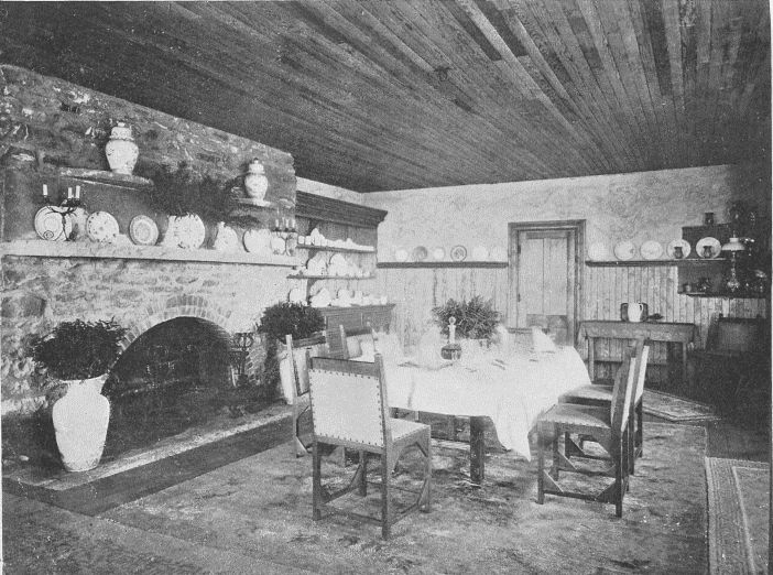 DINING-ROOM IN "STAR ROCK" (COUNTRY HOUSE OF W.E. CONNOR,
ESQ., ONTEORA)