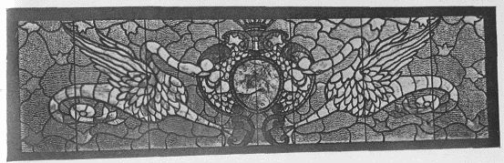 GLASS WINDOW BY DORA WHEELER KEITH IN
HOUSE AT LAKEWOOD (Belonging to Clarence Roof, Esq.)