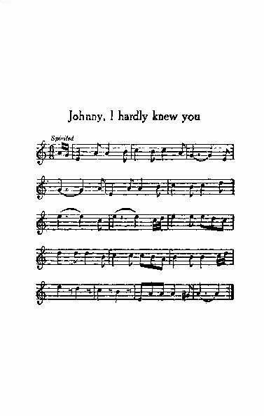 Johnny, I hardly knew you <i>Spirited</i> MUSIC