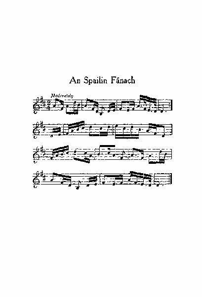 An Spailin Fánach <i>Moderately</i>MUSIC