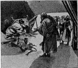 Laban searched Jacob's tent.