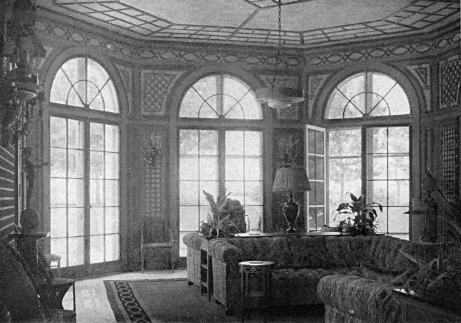 MRS. ORMOND G. SMITH'S TRELLIS ROOM AT CENTER ISLAND, NEW YORK
