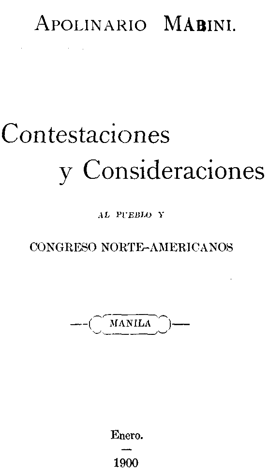 Contestaciones y Consideraciones