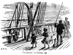 Illustration: Children looking up