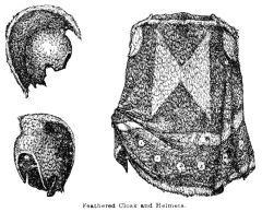 Illustration: Feathered Cloak and Helmets