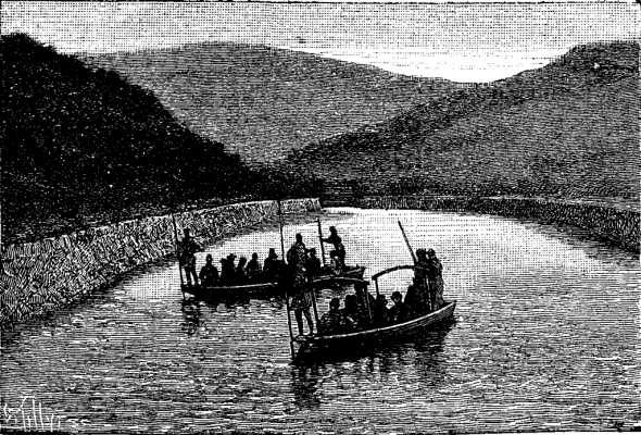FIG. 1.—EXTREMITY OF LAKE BIWA AND BEGINNING OF THE CANAL.