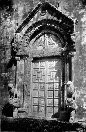 XI. The Principal Doorway to the Cathedral at Conversano, Italy.