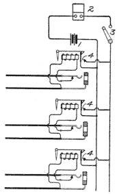 Illustration: Fig. 274. Night-Alarm Circuit
