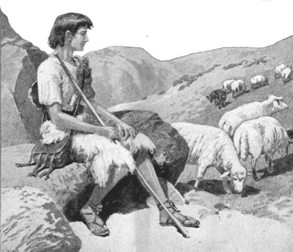 He was a shepherd boy