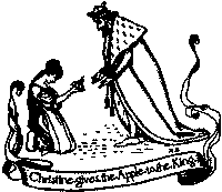 Christine gives the Apple to the King