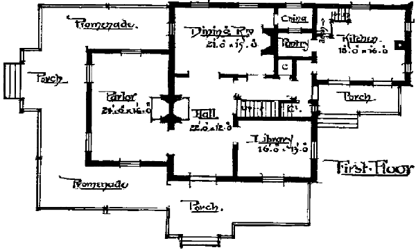 THE FIRST FLOOR OF TED'S HOUSE