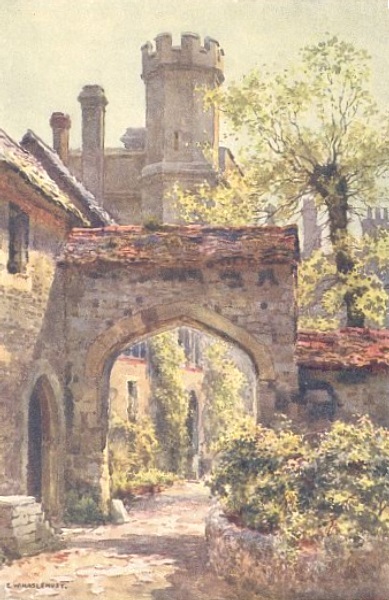 WINCHESTER COLLEGE: THE OUTER GATEWAY FROM ARCADIA